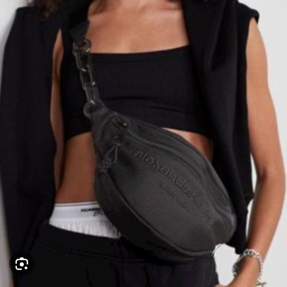 Alexander Wang Attica Primal large black unisex fanny pack pouch NWT $550
